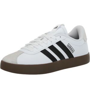 EUC Adidas White and Black Shoes with Brown Sole